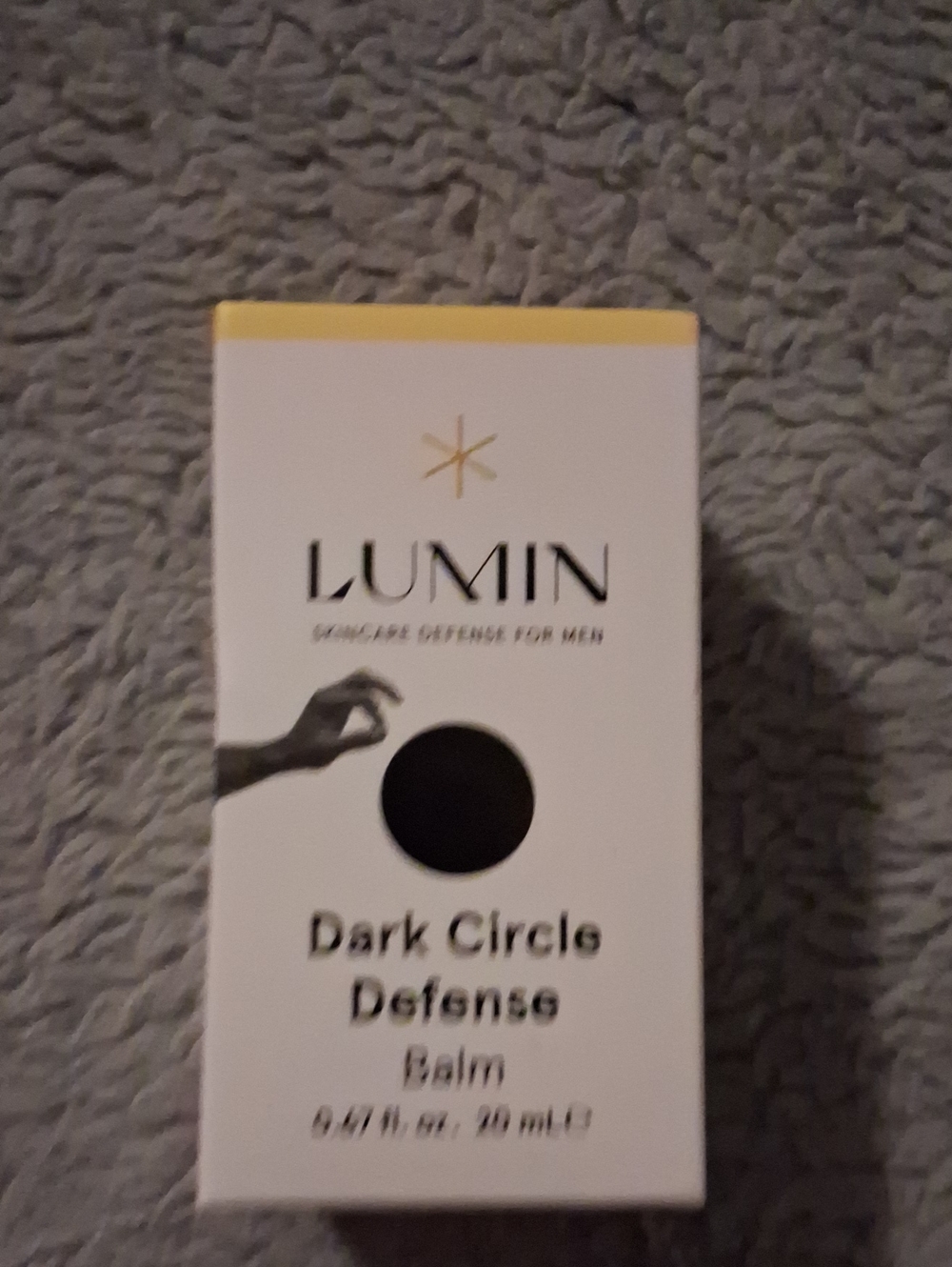 LUMIN Dark Circle Defense Balm - White with Yellow Trim
